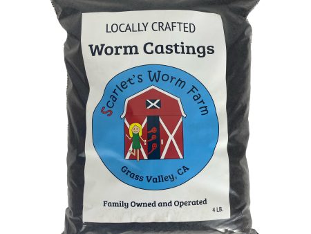 Scarlet s Worm Farm - Worm Castings (4lb) on Sale