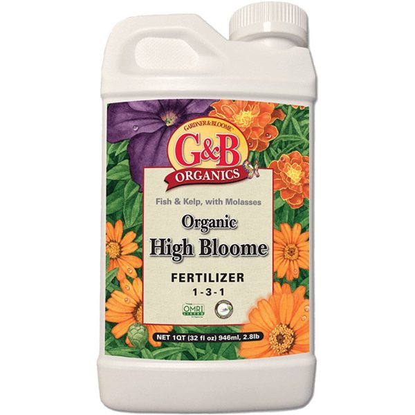 G&B Organics High Bloome Fertilizer (1GAL) on Sale