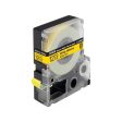 Epson Label Cartridge Strong Adhesive LC-4YBW9 Black on Yellow 12mm x 9 meter Online Sale