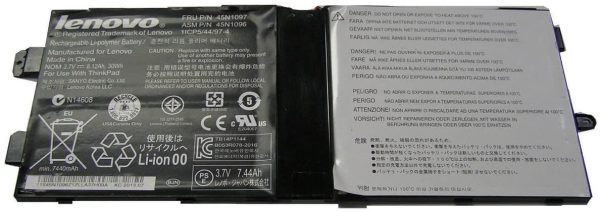 30Wh 8.12Ah Original 45N1096 45N1097 1ICP5 44 97-4 Lenovo ThinkPad Tablet 2 battery Online