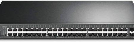 TP-Link 52 Port Gigabit L2+ Managed PoE Switch, 384W Power Budget, 48x RJ45 Ports, 4 x SFP Slots, PoE Auto Recovery, Omada SDN Integrated, IPv6, Static Routing, Black | TL-SG3452P For Cheap