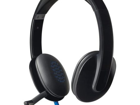 Logitech H540 Wired Headset, Stereo Headphone With Noise-Cancelling Microphone, Usb, On-Ear Controls, Mute Indicator Light, Pc Mac Laptop - Black Cheap