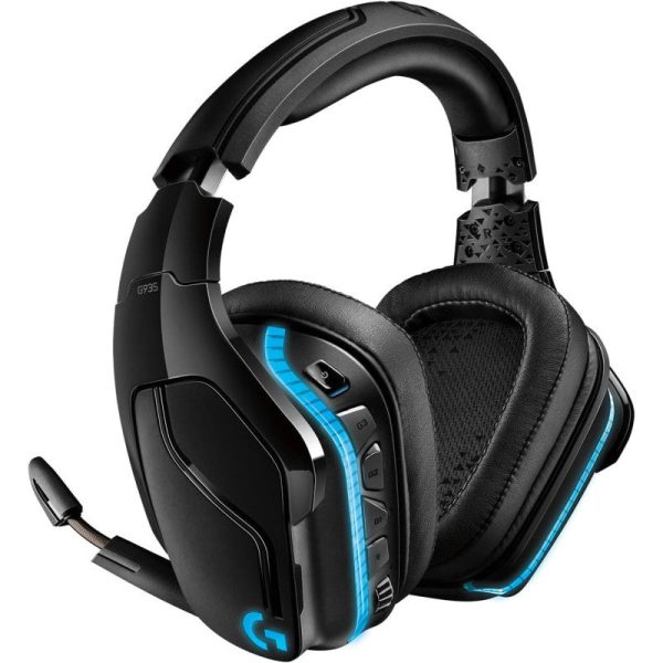 Logitech Logitech G935 Wireless 7.1 Surround Sound Lightsync Gaming Headset PC, PS4, Xbox One, Nintendo Switch PS4, Black Online