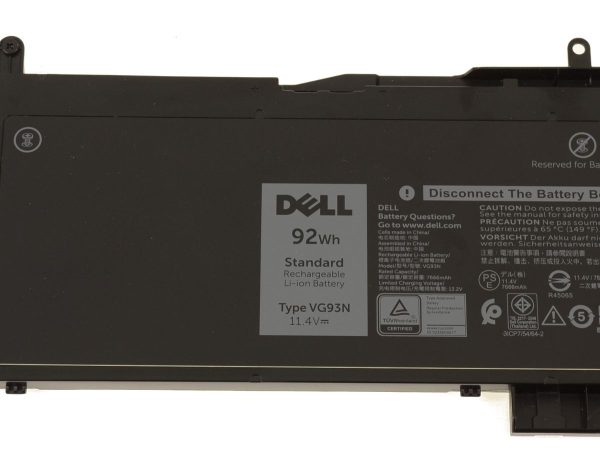 92wh Original VG93N Dell Precision 15 3520 Series Tablet WFWKK VG93N Laptop Battery on Sale