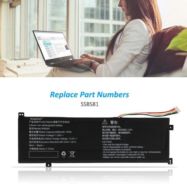SSBS81 Replacement Battery For Mechrevo 16 Pro 16HD-5BB6U 16HDS-7BB6U 11.55V 70Wh For Sale