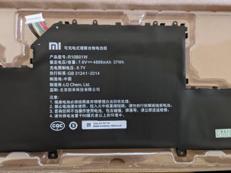 7.6V 38wh Original R10B01W Laptop Battery compatible with Xiaomi ml Air 12.5 in R10B01W Tablet Discount