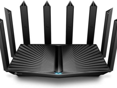 TP-Link Archer AX90 AX6600 Tri-Band Wi-Fi 6 Router, Up to 4804 Mbps Max Speed, 8 High-Gain Antennas, WPA3 Reinforces Wi-Fi Encryption, 1×2.5 Gbps WAN LAN Port 3×Gigabit LAN, USB, Black | 0150503320 Fashion