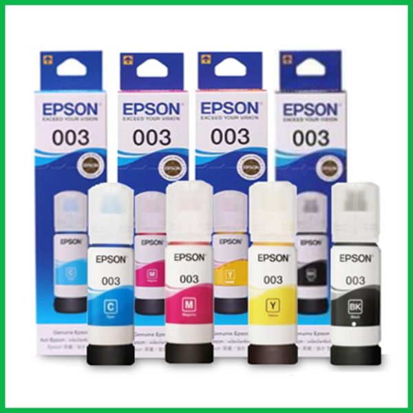 Original Epson 003 Ink Set of 4 (Black, Cyan, Magenta, Yellow) Hot on Sale