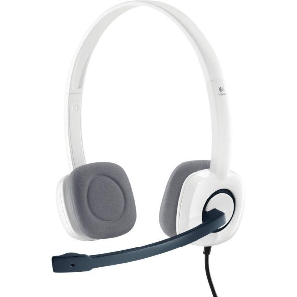 Logitech H150 Wired Headset, Stereo Headphones With Rotating Noise-Cancelling Microphone, Dual 3.5 Mm Audio Jack, In-Line Controls, Pc Mac Laptop - White For Discount