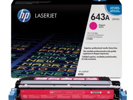 Original HP 643A Magenta LaserJet Toner Cartridge (Q5953A) Supply