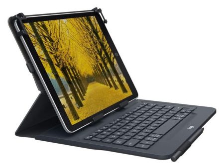 Logitech Universal Folio IPad Or Tablet Case With Wireless Bluetooth Keyboard, For 9-10 Inch Apple, Android Or Windows Tablets, Easy Set-Up, 2 Year Battery Life, QWERTY UK Layout - Black For Discount