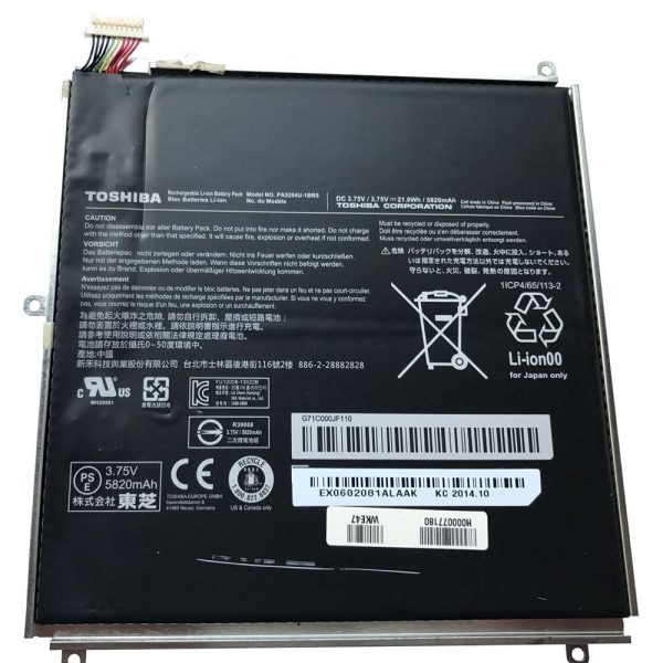 3.75V 21.8Wh PA5204U-1BRS Original laptop battery for Toshiba Encore 2, Encore 2 WT10-A32, WT10-A-102, Encore 2 WT-10PE-A, W10-A Online Hot Sale