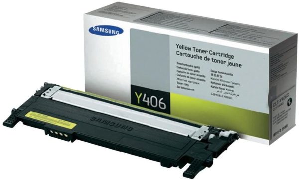 Samsung CLT-Y406S Toner Cartridge Yellow for CLP-365W, C410W, 3305W, Xpress C460FW Hot on Sale