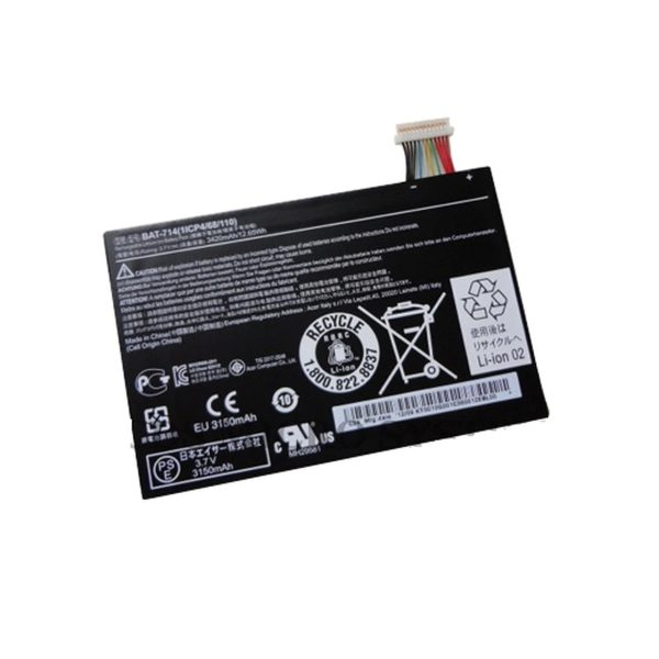 7.4V 3420mAh 12.65wh Original BAT-714 Acer Iconia Tab A110 Tablet PC KT0010G001 1ICP4 68 110 Laptop Battery Cheap