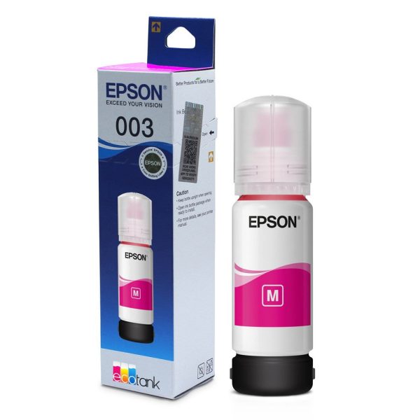 Original Epson 003 Ink Set of 4 (Black, Cyan, Magenta, Yellow) Hot on Sale