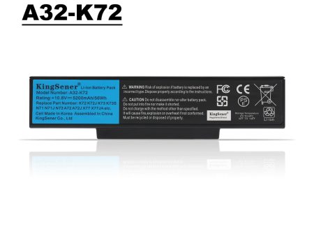 US Warehouse Kingsener A32-K72 Laptop Battery For ASUS k72y k73 k73b k73br k73by k73e k73j k73jk k73s k73Sd k73Sj k73Sm Supply