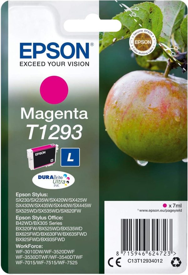 Epson T1293 Magenta Apple Genuine DURABrite Ultra Ink Cartridge For Cheap