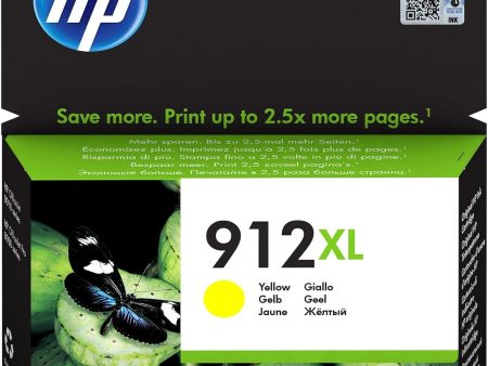 Hp 912XL High Yield Yellow Original Ink Cartridge [3Yl83Ae] | Works With Officejet Pro 8023, 8013 Printers Sale