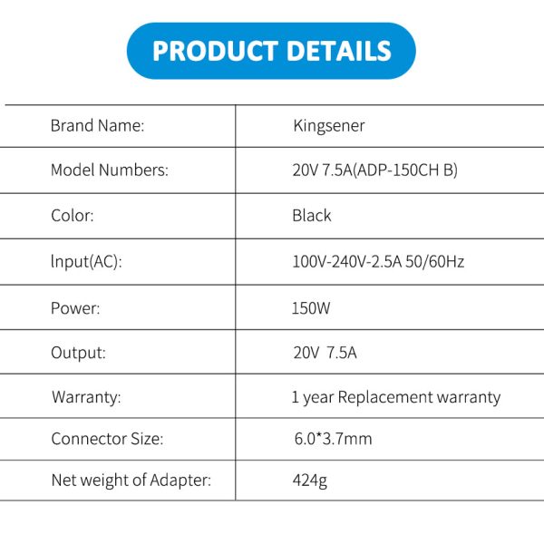 20V 7.5A 150W AC Adapter Charger For Asus ADP-150CH B ADP-150CH BB A18-150P1A For Discount