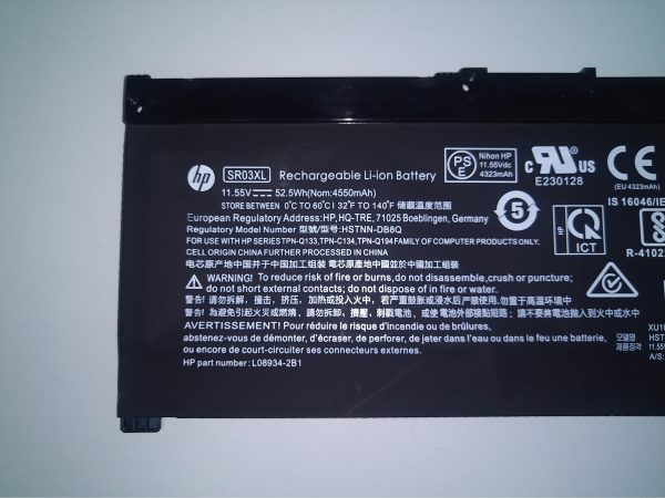 Original SR03XL HP Envy X360 Series, Envy 17-BW0000NA, Pavilion 15-CX0026TX Laptop Battery Hot on Sale