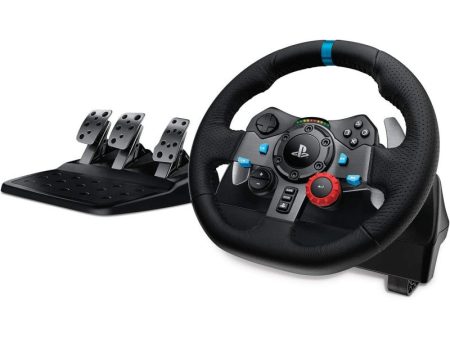 Logitech G29 Driving Force Racing Wheel And Floor Pedals, Real Force, Stainless Steel Paddle Shifters, Leather Steering Wheel Cover, Adjustable Floor Pedals, PS5 PS4 PS3 PC Mac - Black Online Hot Sale