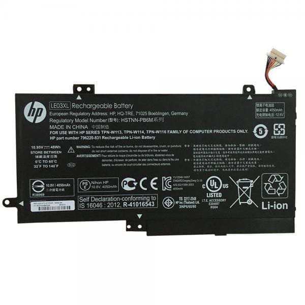 Original LE03XL HSTNN-YB5Q Fit HP Pavilion X360 15-BK 13-S Series, 796220-831 TPN-W116 Laptop Battery Supply