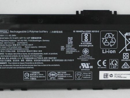 Genuine PP03XL, PV03XL HP Pavilion 13-BB0005TU, Pavilion 14(14-DV0000) HSTNN-DB9X Laptop Battery Fashion