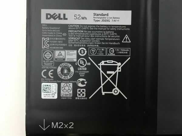 52wh Original JHXPY 5K9CP JD25G Dell XPS 13 (9343) (9350) 90V7W 090V7W Laptop Battery on Sale