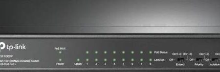 TP-Link 9-Port Desktop Switch with 8-Port PoE+ | TL-SF1009P For Sale