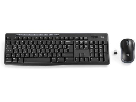 Logitech Mk270 Wireless Keyboard And Mouse Combo For Windows, 2.4 Ghz Wireless, Compact Wireless Mouse, 8 Multimedia And Shortcut Keys, 2-Year Battery Life, Pc Laptop, English Arabic For Sale