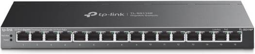 TP-Link 16-Port Gigabit Desktop Switch, 16× 10 100 1000 Mbps RJ45 Ports, Port Polarization, 120W PoE Budget, Up to 820 Transmission Distance, Isolation Mode & Priority Mode, Black | TL-SG116P Hot on Sale