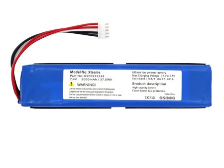 GSP0931134 Replacement Battery For JBL Xtreme Bluetooth Audio Outdoor Speaker 7.4V 5000mAh For Discount