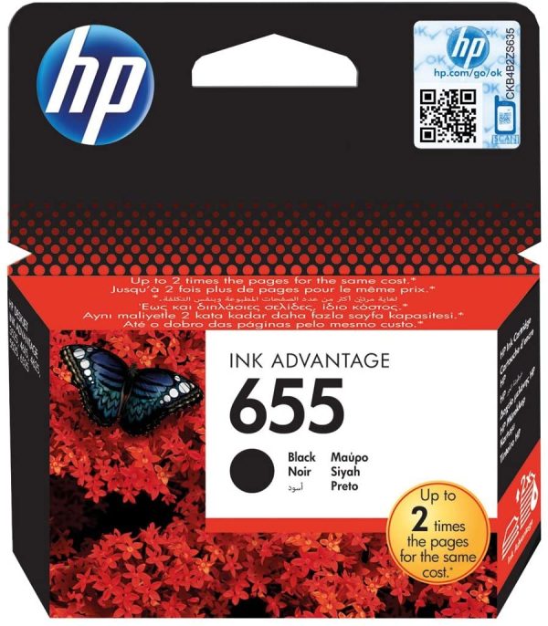 Hp Cz109ae 655 Ink Advantage Cartridge  Black on Sale