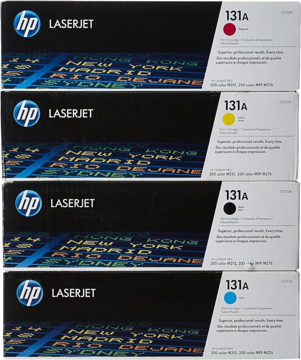 HP 131A Laserjet Toner Cartridge Set - Black, Cyan, Magenta and Yellow Online Sale