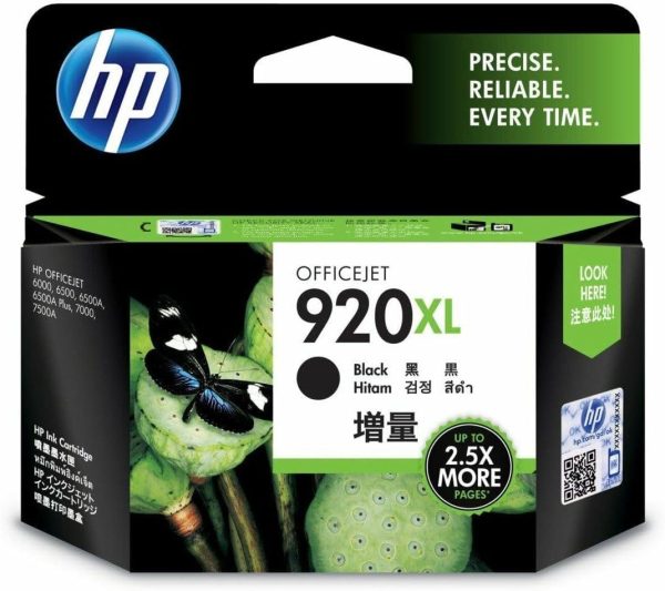 Hp 920Xl Black Original Ink Cartridge Cd975Ae Fashion