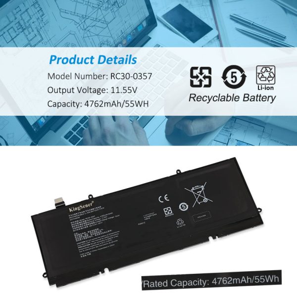 Laptop Battery For Razer RC30-0357 3ICP4 86 82 11.55V 4762mAh Fashion