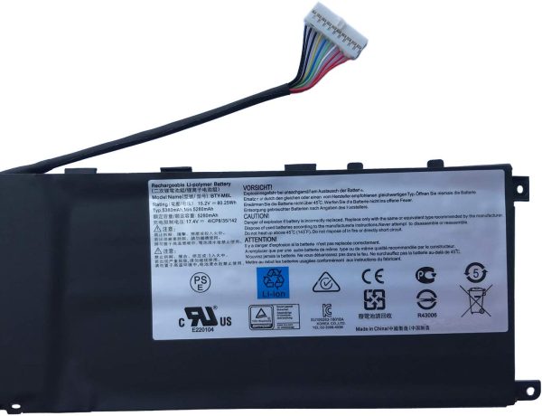 Original MSI 8RF GS65 PS42 8RB PS63 PS63 8RC MS-16Q3 15.2V 5380mAh 80.25Wh BTY-M6L Laptop Battery For Cheap