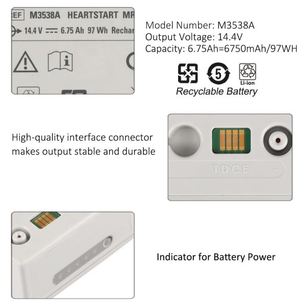 M3538A Battery For Philips Heartstart MRX Monitor Defibrillators For Cheap