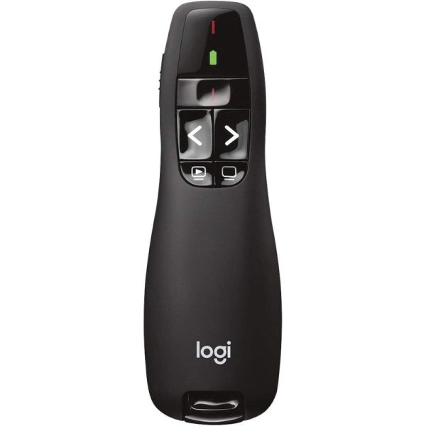 Logitech Wireless Presenter R400, Wireless Presentation Remote Clicker With Laser Pointer, Black, 1.9&Quot; X 6.2&Quot; X 8&Quot; For Cheap