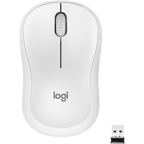 Logitech M221 Wireless Mouse, Silent Buttons, 2.4 GHz With USB Mini Receiver, Offwhite on Sale