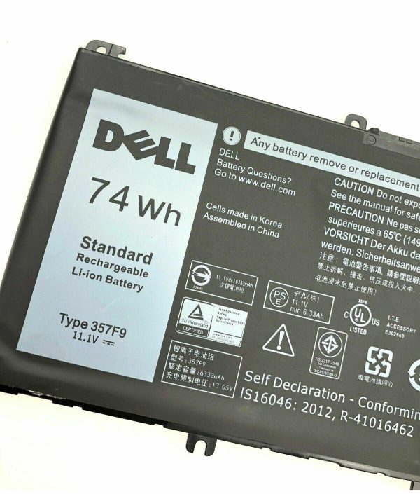 11.4V 74Wh Original 357F9 Dell Inspiron 15 7559 7000 INS15PD-1548B INS15PD-1748B INS15PD-1848B Laptop Battery on Sale