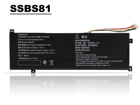 SSBS81 Replacement Battery For Mechrevo 16 Pro 16HD-5BB6U 16HDS-7BB6U 11.55V 70Wh For Sale