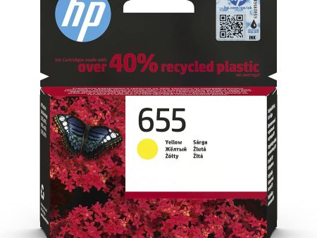 HP 655 Yellow Original Ink Cartridge Fashion