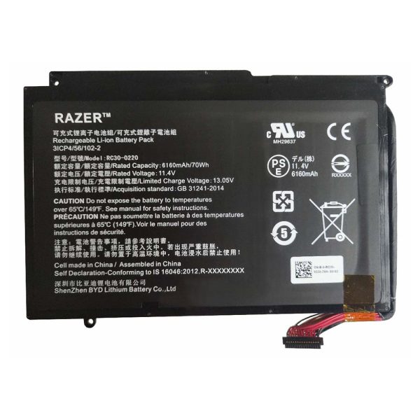 Genuine RC30-0220 Razer Blade Pro 17 2017 GTX1060 i7-7700HQ 2019 RTX 2060 RTX 2070 RTX 2080 RZ09-0220 RZ09-02202 RZ09-02202E75 RZ09-02202E75-R3U1 Series Laptop Battery Hot on Sale