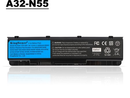 US Warehouse KingSener A32-N55 10.8V 56WH Laptop Battery For ASUS N45 N45SF N55E N75S N45E N45SJ N55S N75SF N45F N45SL N55SF N75SJ N45J For Cheap