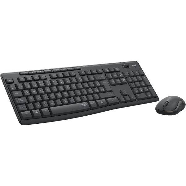 MK295 Silent Wireless Combo - Black - English And Arabic Keyboard on Sale