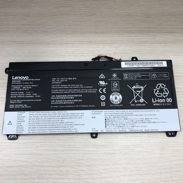 11.4V 44WH Original 45N1742 45N1743 For Lenovo ThinkPad T550 T550s W550 W550s 45N1740 45N1741 Laptop Battery Sale