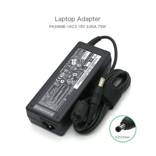 19V 3.95A 75W AC Toshiba Satellite A85 L40 L450 L300 Laptop Charger Fashion