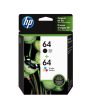 HP 64 Standard Capacity 2-Pack Ink Cartridges - Black & Tri-Color on Sale