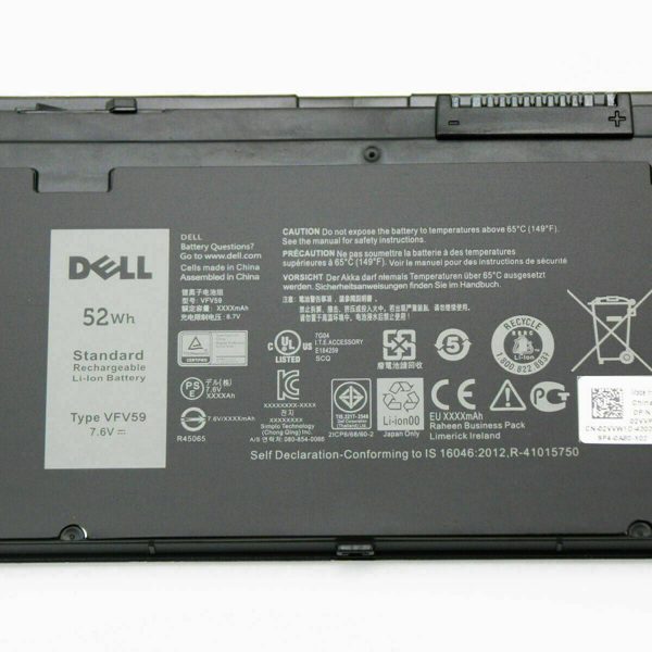 7.4V 52wh Original VFV59 W57CV GVD76 Dell Latitude E7240 E7250 W57CV 0W57CV GVD76 VFV59 Laptop Battery Online Sale